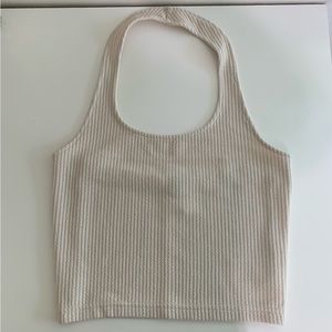 H&M ribbed halter top